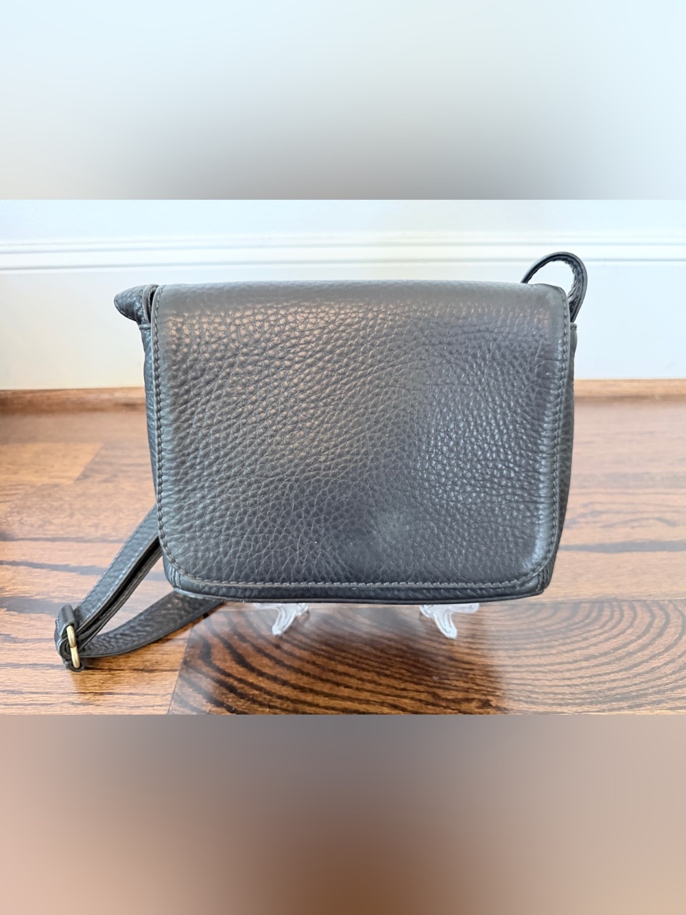 Vintage Coach 4929 Small Full Flap Natural Grain - Black